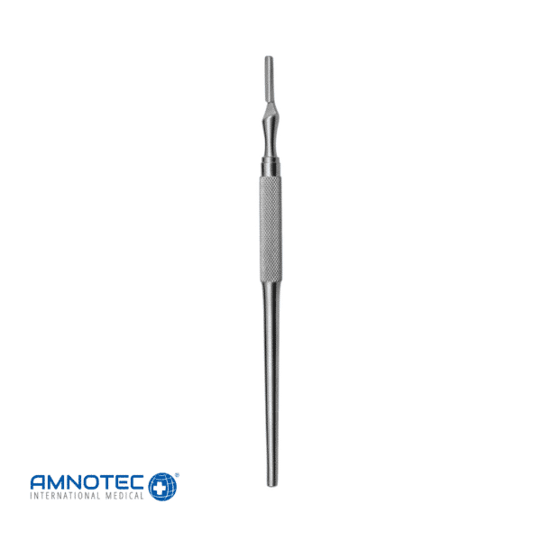 Scalpel handle No. 3 with round hollow handle
